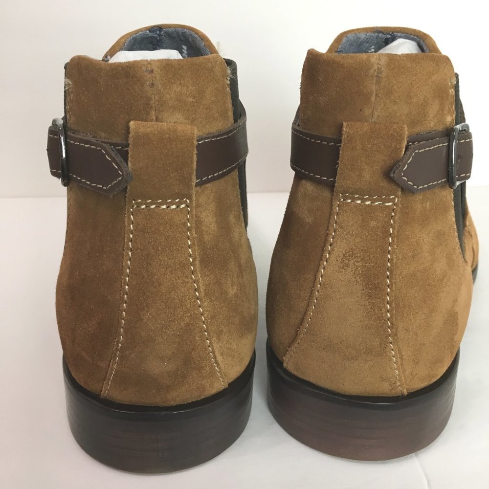 Stacy Adams Men's Roane Brown Tan Suede Leather Chelsea Boots Size 11.5 NEW - Picture 7 of 12